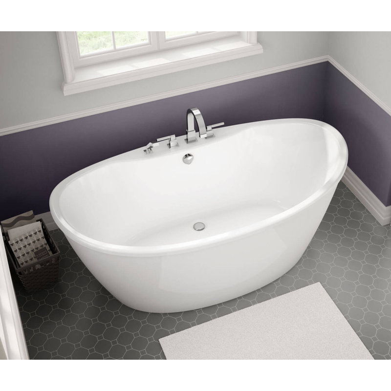 Maax Inc Delsia 66" x 36" Freestanding Soaking Bathtub Wayfair.ca